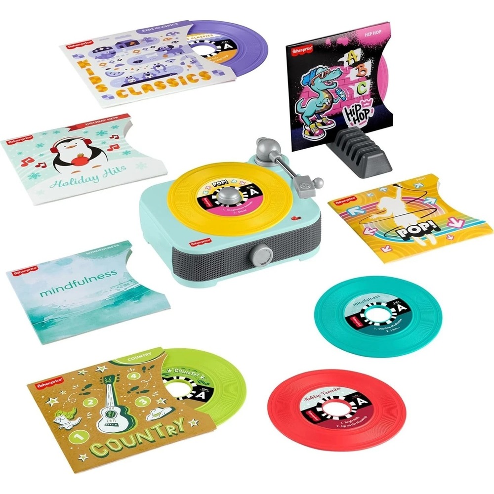 Fisher Price Deluxe Rockin' Record‎ Player - Pretend Turntable - Damage box